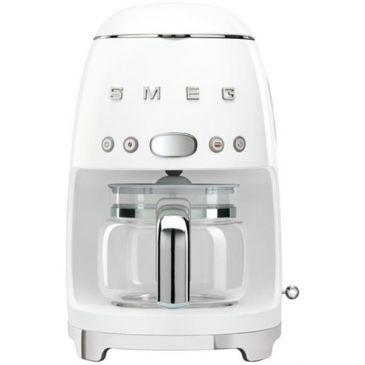 Cafetière filtre 10 tasses programmable Blanche - Années 50 - DCF02WHEU