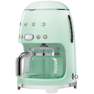 Cafetière filtre 10 tasses programmable Vert d'Eau - Années 50 - DCF02PGEU