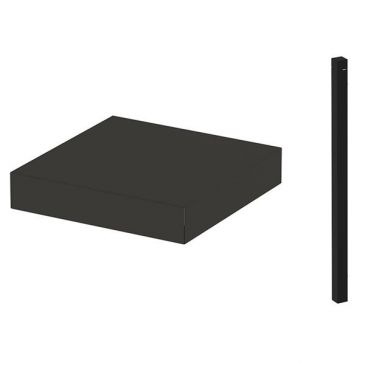 Comptoir carré d'angle pour Modulo ou Felix 35 cm Gris cargo - MOD2970