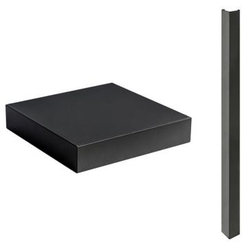 Comptoir carré d'angle pour Modulo ou Felix 35 cm Noir - MOD2985