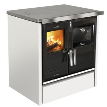 Cuisinière à bois ETNA5TBLANCTIRFR.EXT