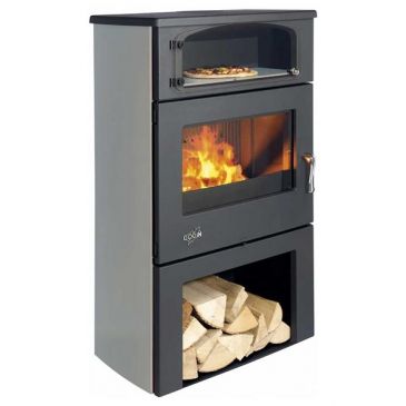 Poêle à bois longiligne 363117CGRISARG